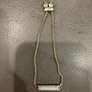 Kendra Scott Gold Adjustable Bracelet with White Bar